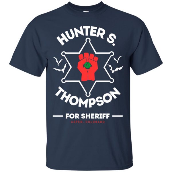 hunter s thompson t shirt - navy blue