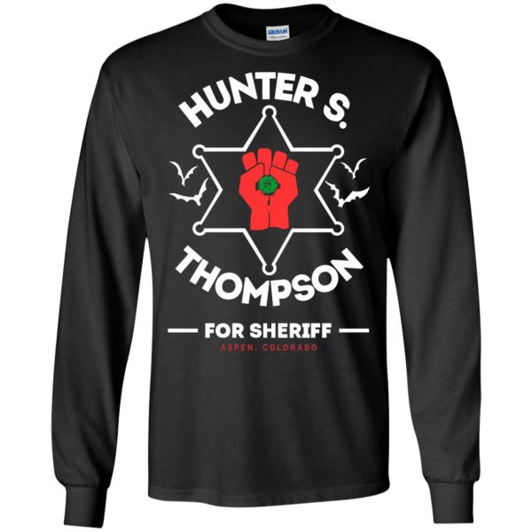 hunter s thompson long sleeve - black