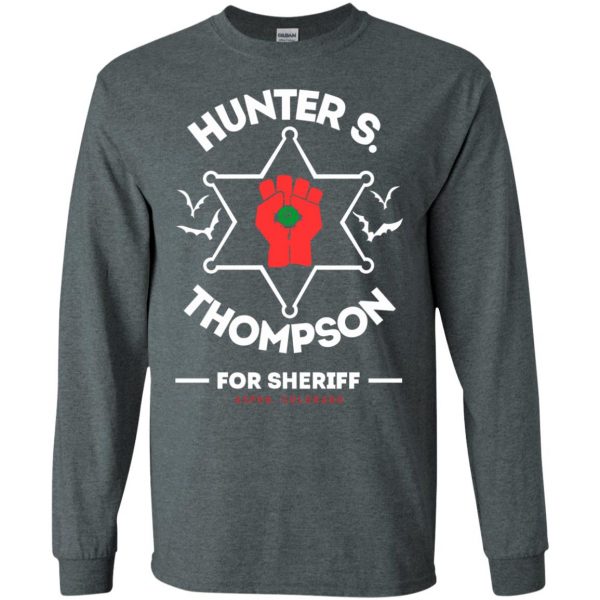 hunter s thompson long sleeve - dark heather