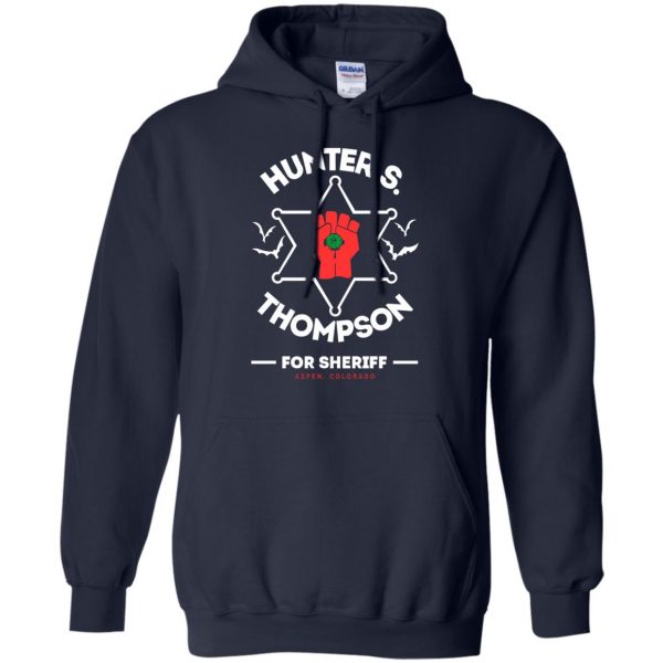 hunter s thompson hoodie - navy blue