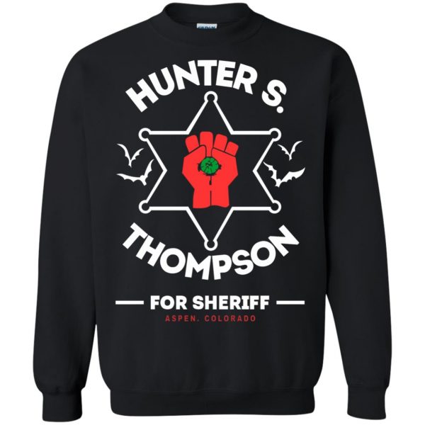 hunter s thompson sweatshirt - black