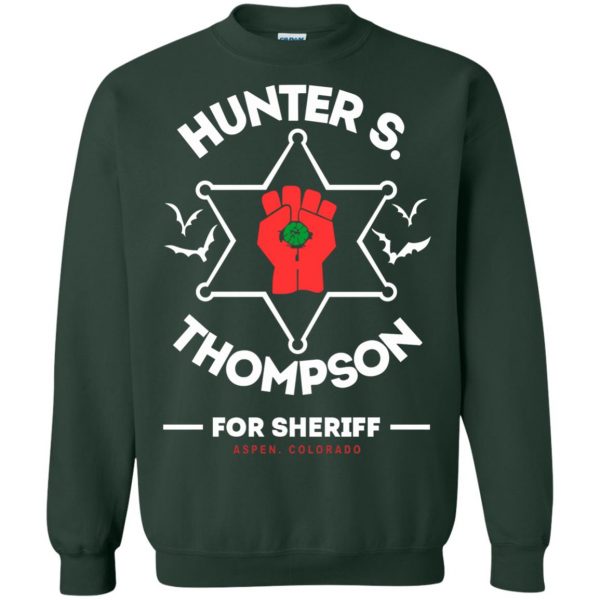 hunter s thompson sweatshirt - forest green