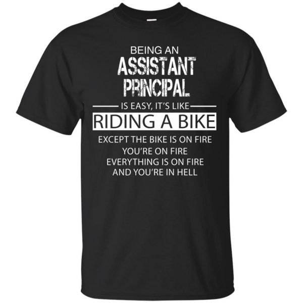 assistant principal t shirt - black