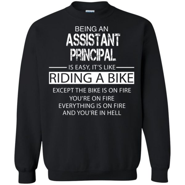 assistant principal sweatshirt - black