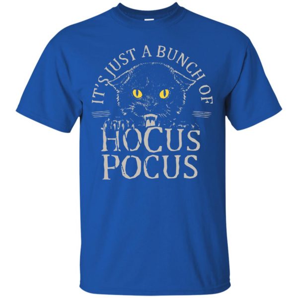 hocus pocus halloween t shirt - royal blue