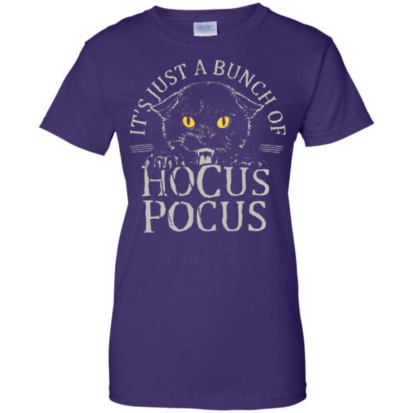 hocus pocus halloween womens t shirt - lady t shirt - purple