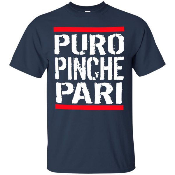 puro pinche pari t shirt - navy blue