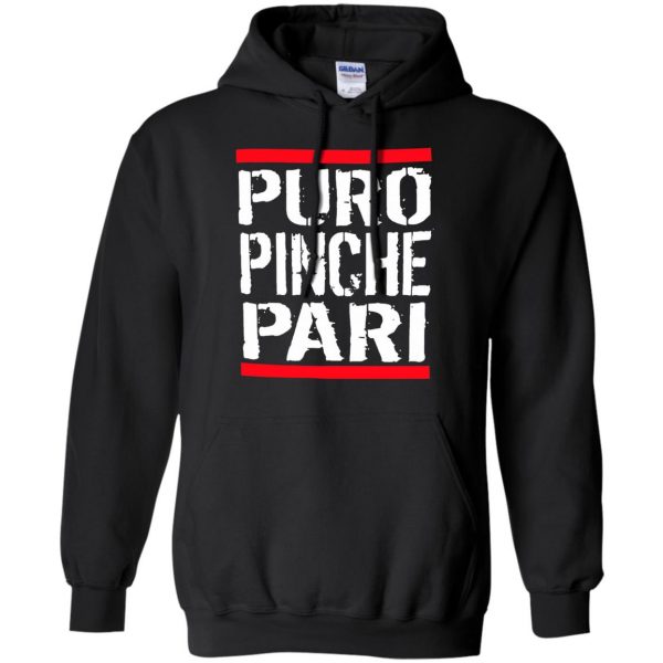 puro pinche pari hoodie - black