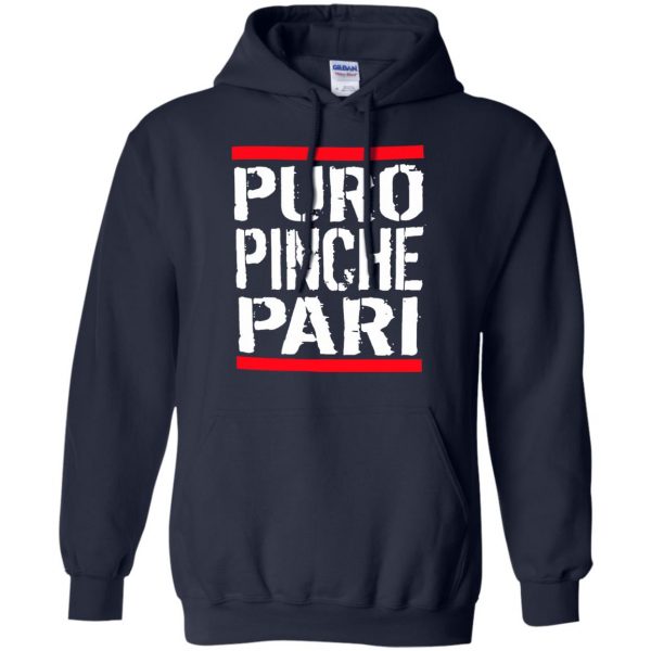 puro pinche pari hoodie - navy blue