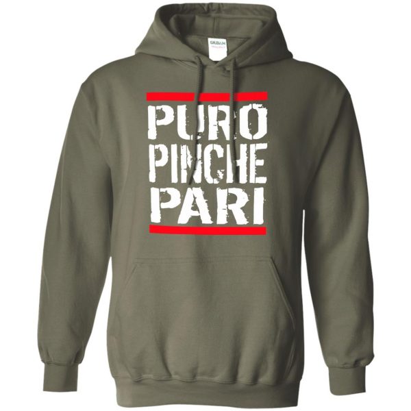 puro pinche pari hoodie - military green