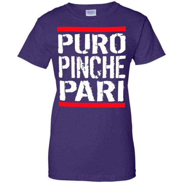 puro pinche pari womens t shirt - lady t shirt - purple