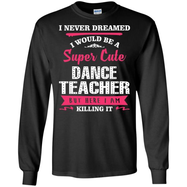 dance teachers long sleeve - black