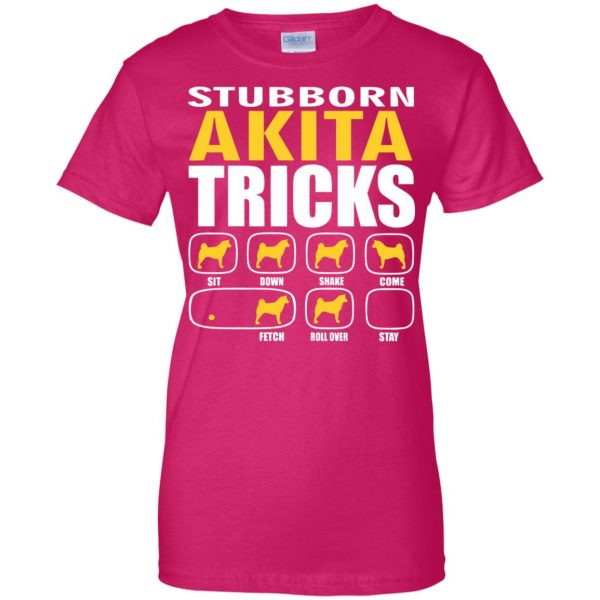 akita womens t shirt - lady t shirt - pink heliconia