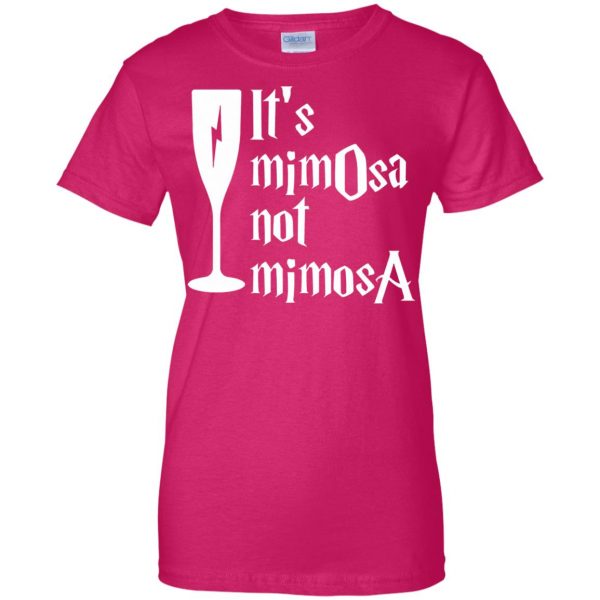 harry potter mimosa womens t shirt - lady t shirt - pink heliconia