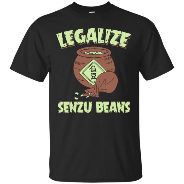 senzu bean shirt - black