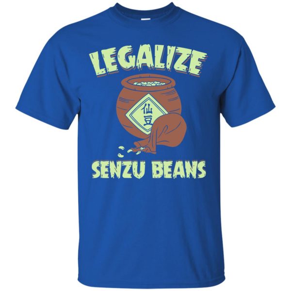 senzu bean t shirt - royal blue