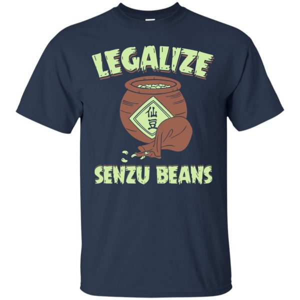 senzu bean t shirt - navy blue