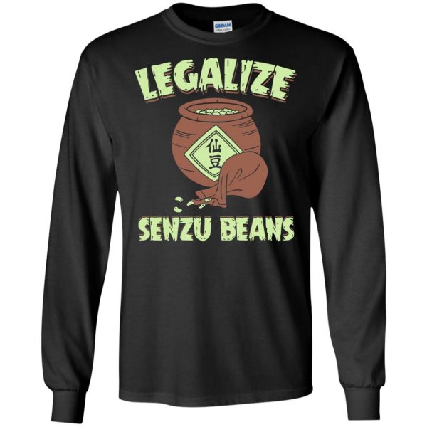 senzu bean long sleeve - black