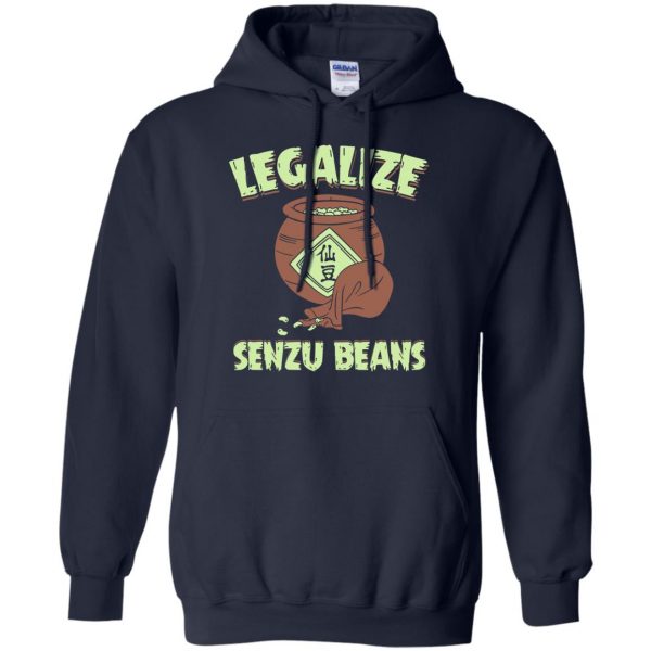 senzu bean hoodie - navy blue
