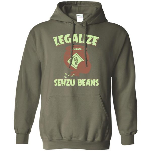 senzu bean hoodie - military green