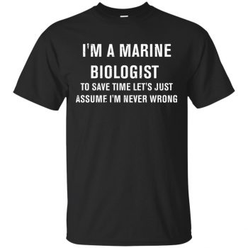 marine biologist shirt - black