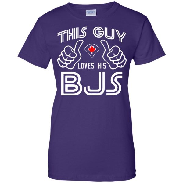 i love bjs womens t shirt - lady t shirt - purple