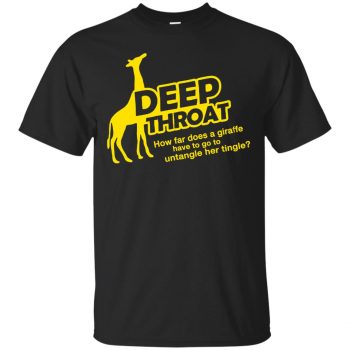 deep throat t shirt - black