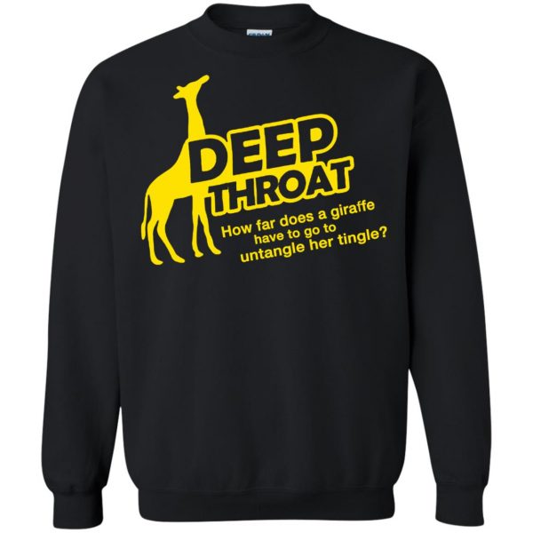 deep throat sweatshirt - black