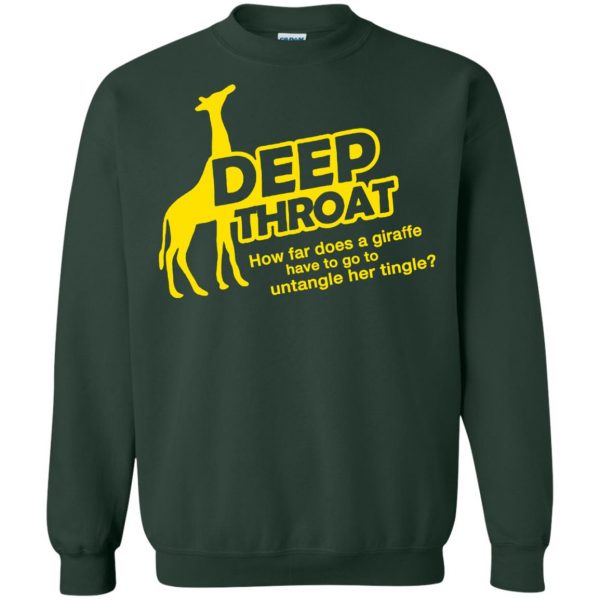 deep throat sweatshirt - forest green