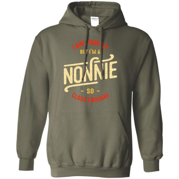 nonnies hoodie - military green