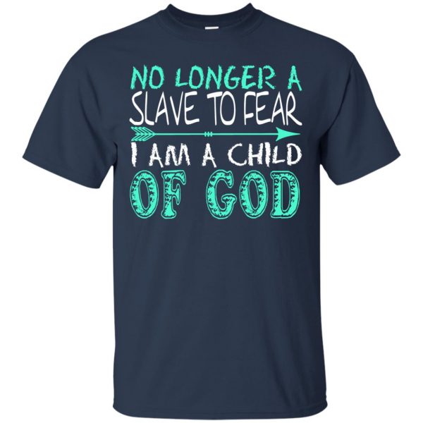 child of god t shirt - navy blue