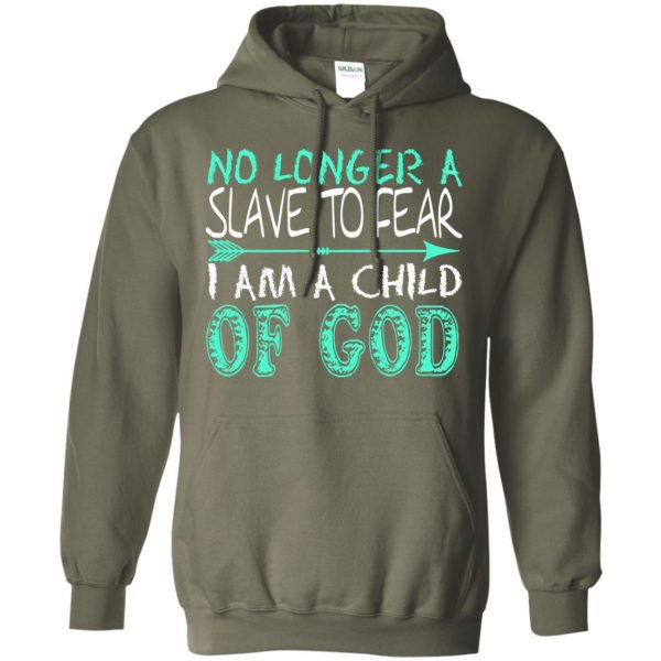 child of god hoodie - military green