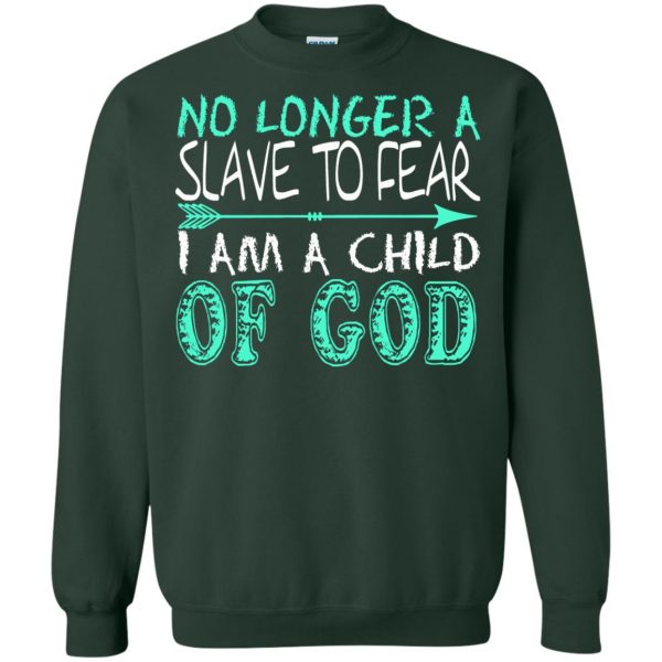 child of god sweatshirt - forest green