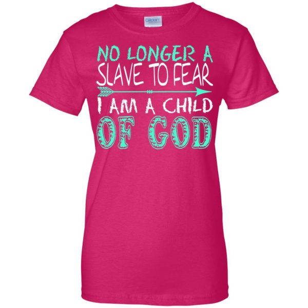 child of god womens t shirt - lady t shirt - pink heliconia