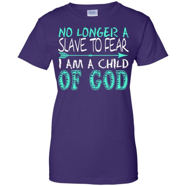 child of god womens t shirt - lady t shirt - purple