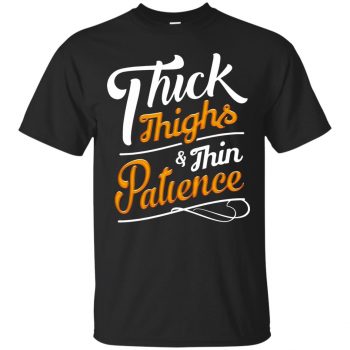 thick thighs thin patience sweatshirt - black