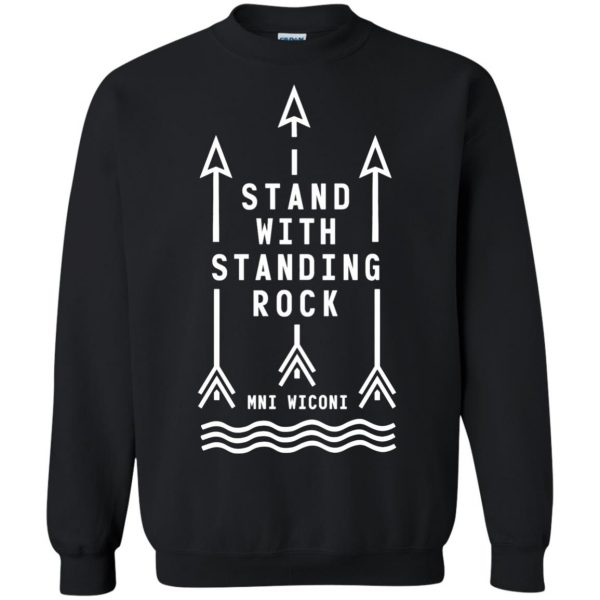 stand with standing rock sweatshirt - black