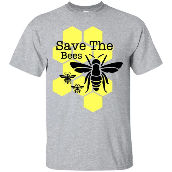 save the bees hoodie - sport grey