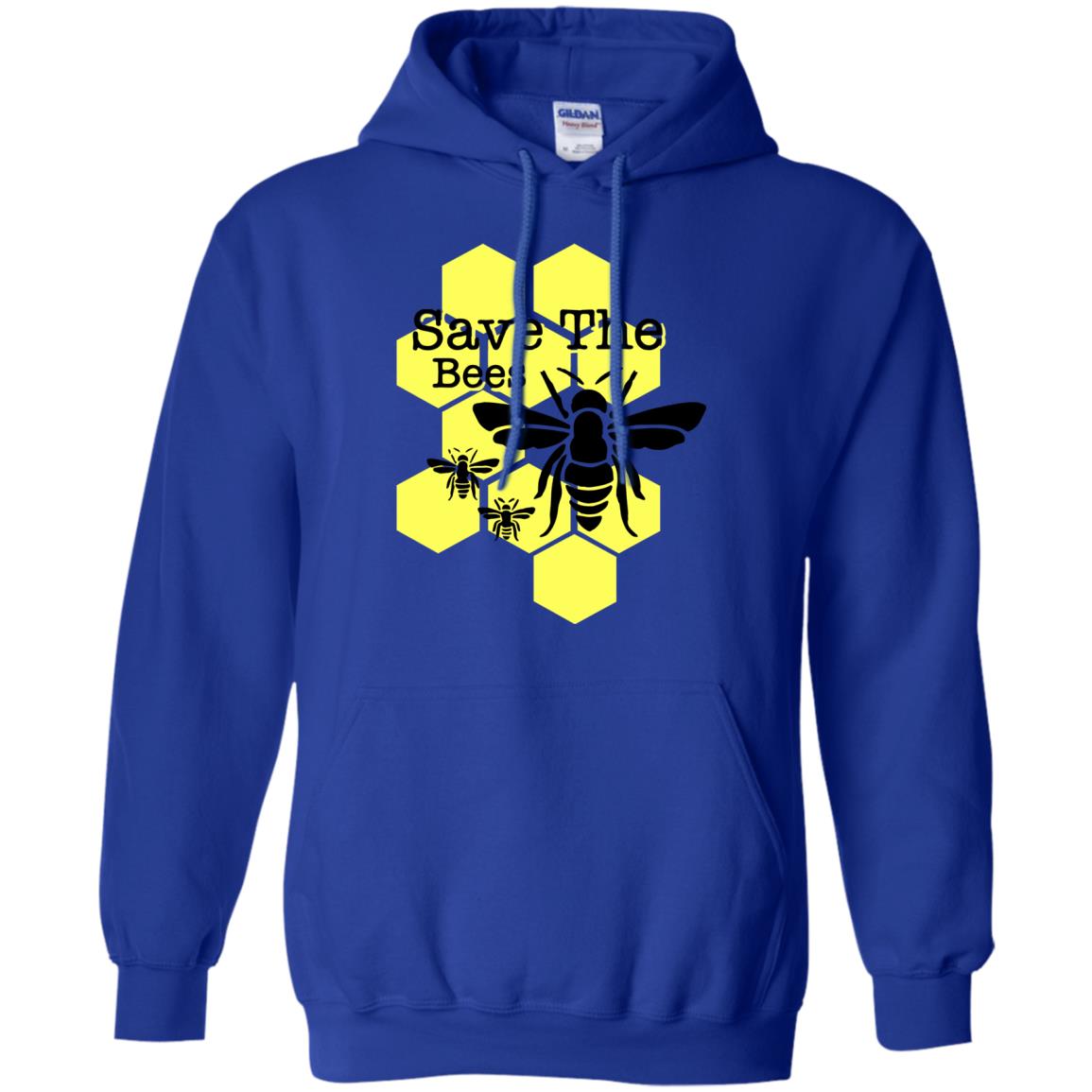 save the bees hoodie - royal blue