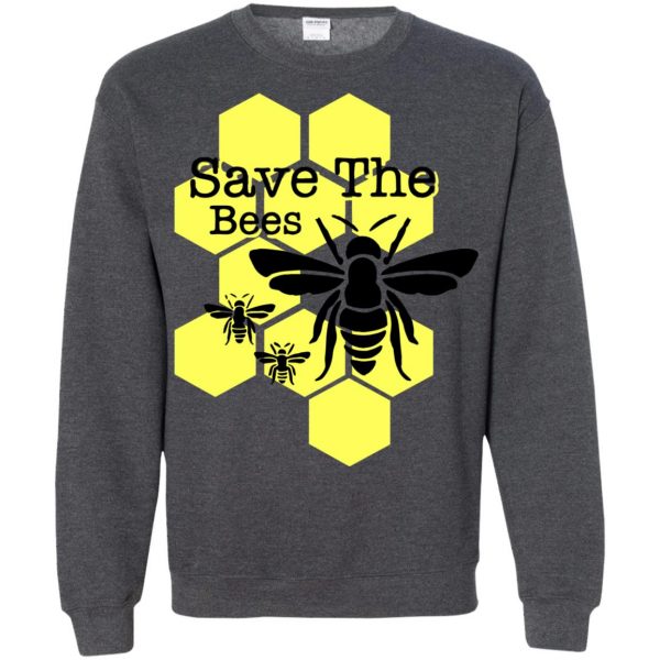 save the bees sweatshirt - dark heather