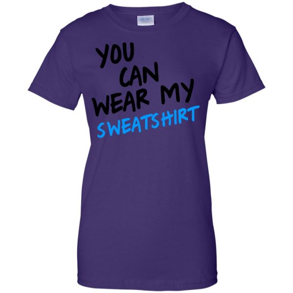 you can wear my womens t shirt - lady t shirt - purple