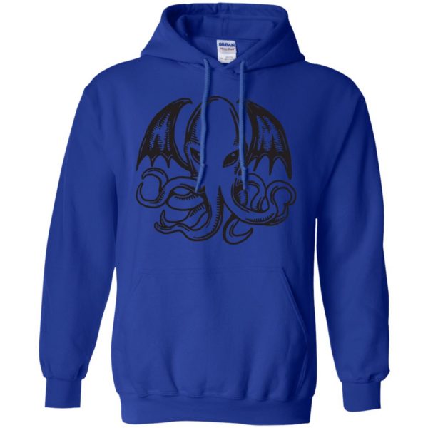 cthulhu hoodie - royal blue