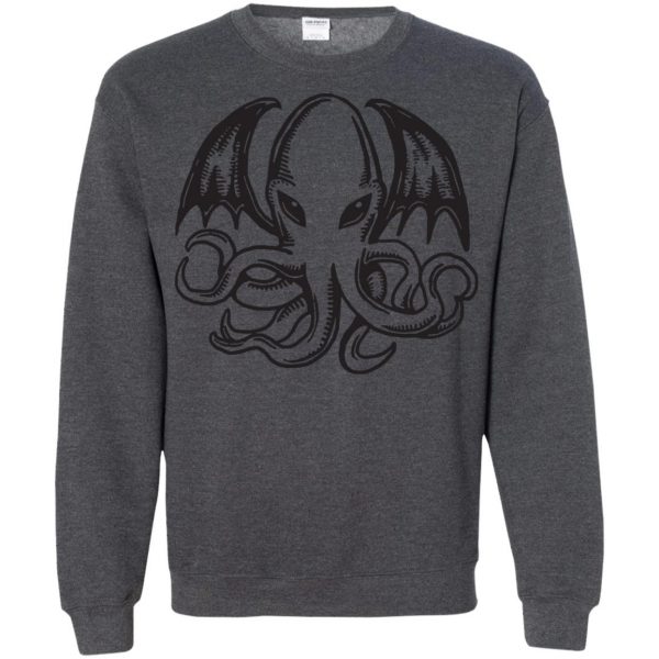cthulhu sweatshirt - dark heather