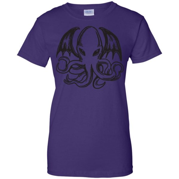 cthulhu womens t shirt - lady t shirt - purple