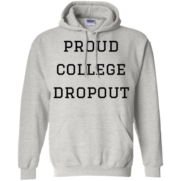 college dropout hoodie - ash