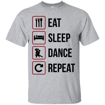 eat sleep dance repeat sweatshirt - sport grey