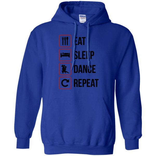 eat sleep dance repeat hoodie - royal blue
