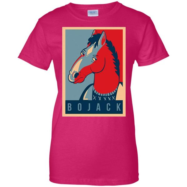 bojack horseman womens t shirt - lady t shirt - pink heliconia