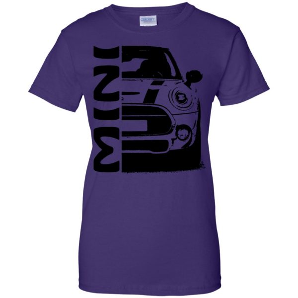 mini coopers womens t shirt - lady t shirt - purple