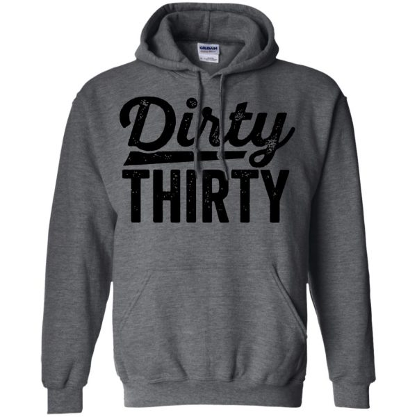 dirty thirtys hoodie - dark heather
